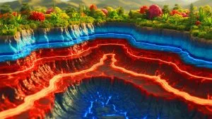 Illustration de l'influence des cycles tectoniques sur la biodiversité terrestre.