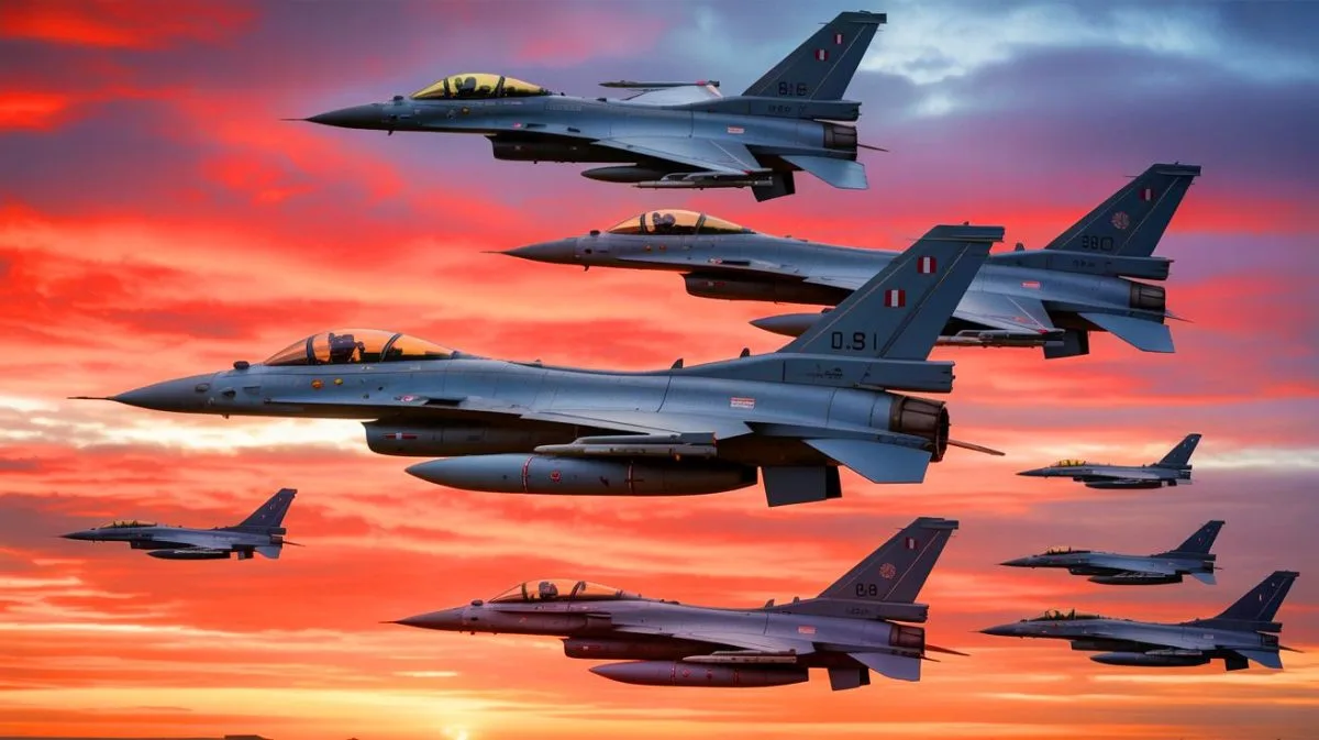 Illustration von einem gemeinsamen militärischen Manöver zwischen Marokko und Frankreich.