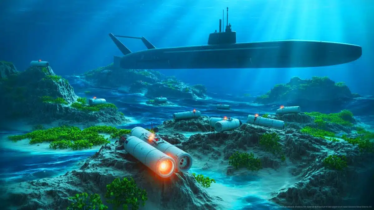 « Les sous-marins américains sont piégés » : la Chine transforme les îles Paracels en champ de mines intelligent contre la flotte US Illustration de l'utilisation stratégique des mines intelligentes par la Chine autour des îles Paracels en mer de Chine méridionale.