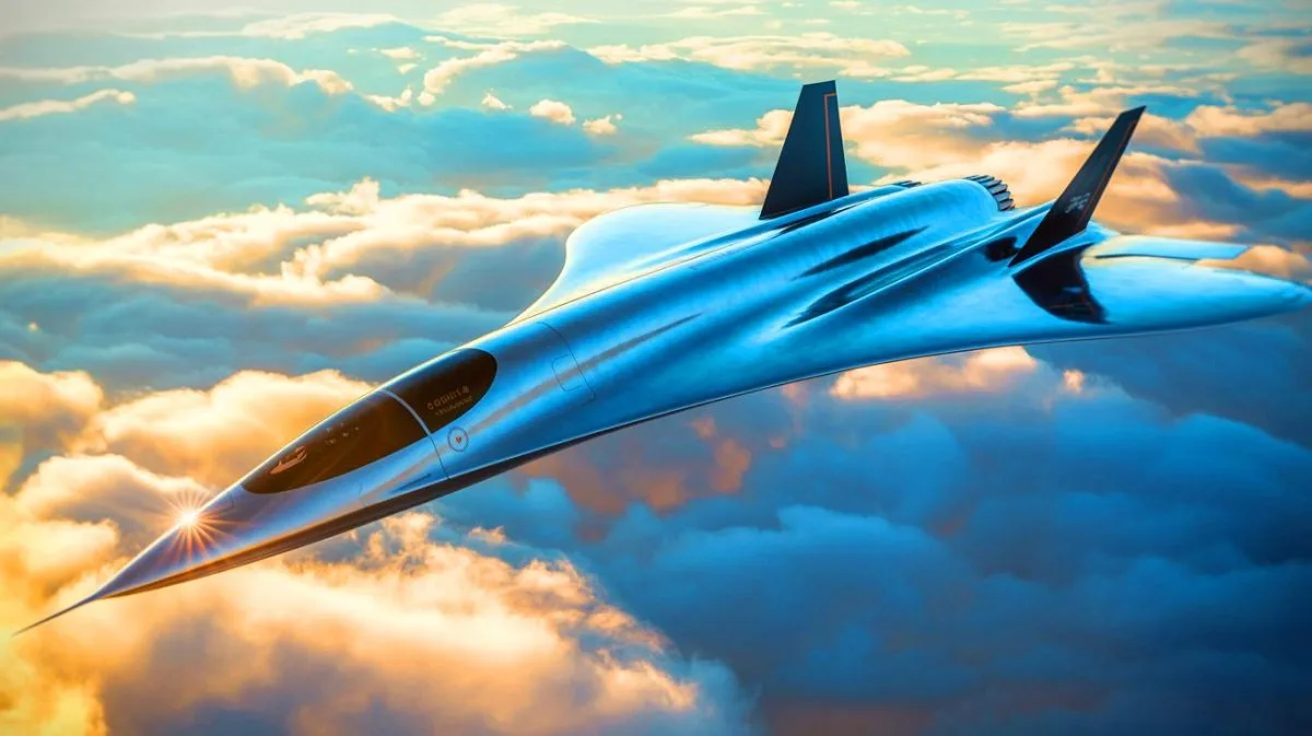 Illustration von der Entwicklung des SR-72 "Darkstar" als fortschrittliches Hyperschallflugzeug.