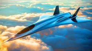 Illustration von der Entwicklung des SR-72 "Darkstar" als fortschrittliches Hyperschallflugzeug.