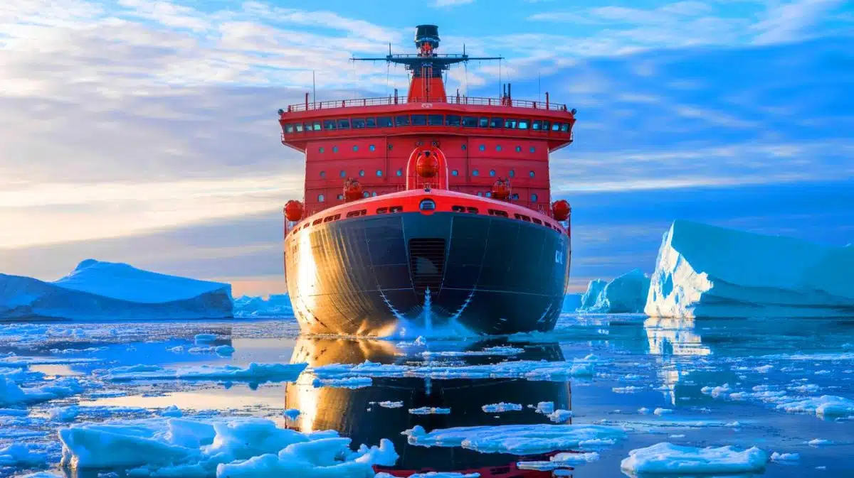 Illustration de la nouvelle propulsion hybride du brise-glace Polarstern.