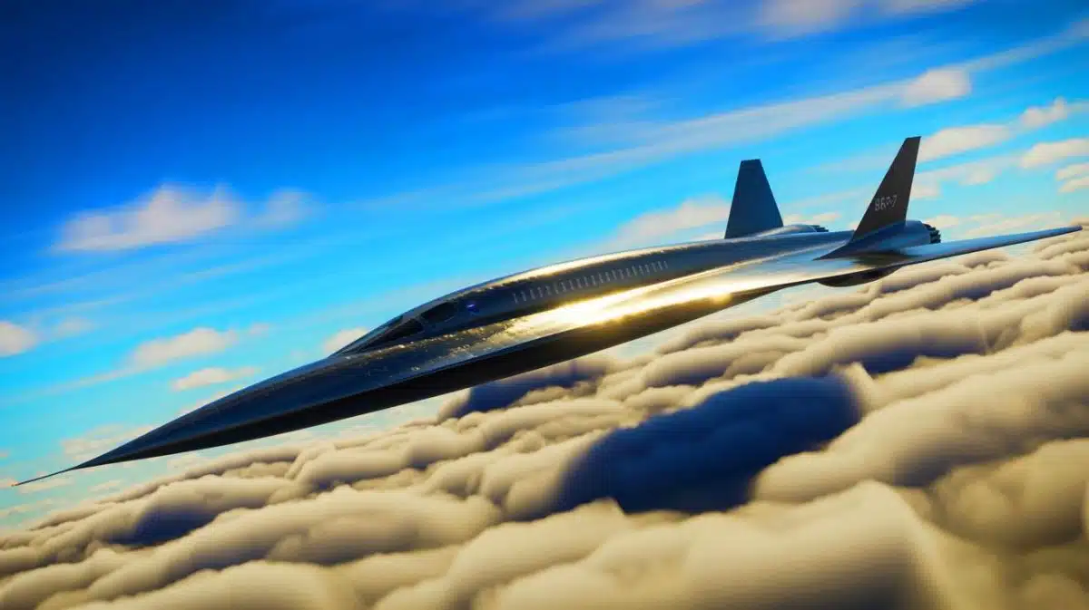 Illustration de l'avion espion supersonique SR-72 en développement chez Lockheed Martin.
