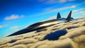 Illustration de l'avion espion supersonique SR-72 en développement chez Lockheed Martin.