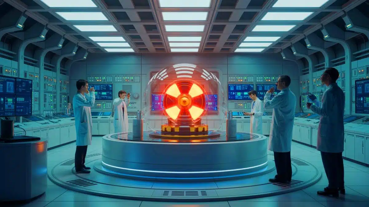 Illustration of a groundbreaking nuclear fuel assembly designed for advanced fast neutron reactors.