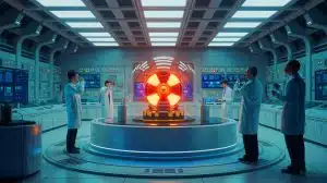 Illustration of a groundbreaking nuclear fuel assembly designed for advanced fast neutron reactors.