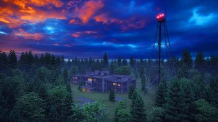 Illustration of the mysterious Russian radio station UVB-76 known as "The Buzzer."