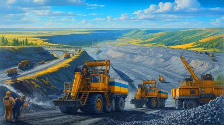 Illustration de l'occupation par la Russie d'une région ukrainienne riche en lithium.