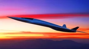 Illustration von einem hypothetischen hyperschallschnellen SR-72-Flugzeug, das die Zukunft der militärischen Luftfahrt prägen könnte.