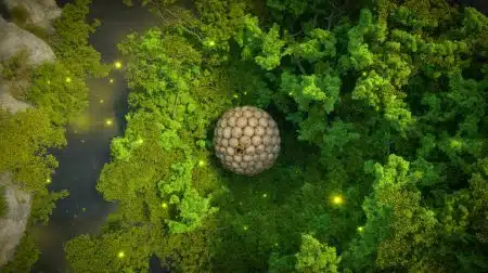 Illustration of a radioactive wasp nest discovered at the former Savannah River nuclear site.