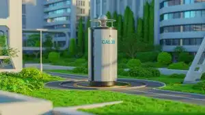 Illustration of the CAL30 small modular reactor designed for carbon-free urban heating in France.
