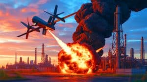 Illustration of Ukraine's strategic targeting of Russian oil infrastructure.
