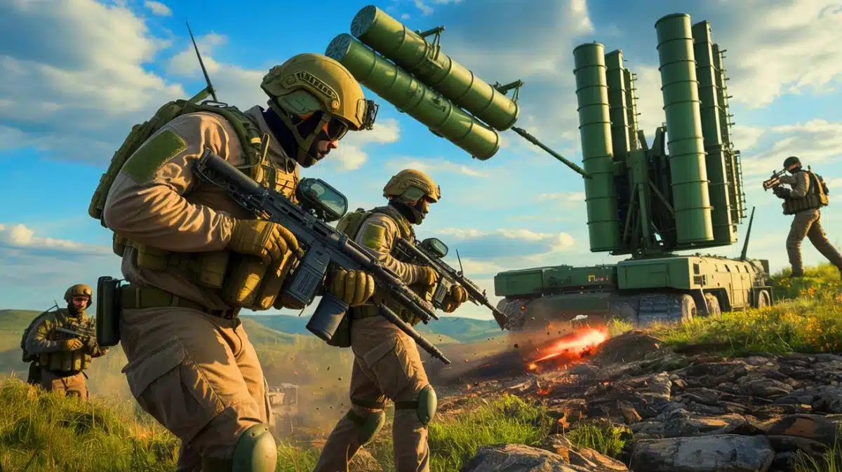 “This Could Start World War Three”: Ukraine Destroys Russian Nuclear Defense Systems While Putin’s Massive Retaliation Threatens To Drag NATO Into Global Nuclear Conflict Illustration of Ukrainian forces dismantling a Russian missile defense radar in Crimea.