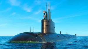 Illustration of SERCO upgrading Submarine High Data Rate systems for the U.S. Navy.