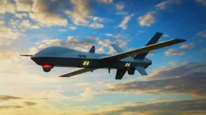Illustration von der Entwicklung und Erprobung des autonomen Kampfflugzeugs YFQ-42A der US Air Force.