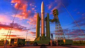 Illustration von der Verlängerung der Einsatzdauer der Minuteman III-Raketen bis 2050.