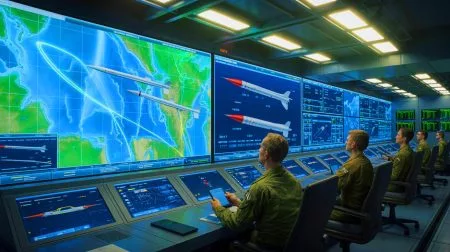 Illustration von der strategischen Bedeutung und technischen Innovation der Dark Eagle-Hyperschallraketen.