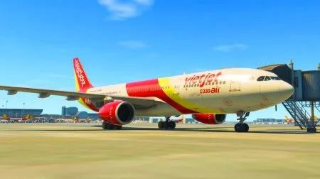 Illustration de l'intégration d'un nouvel Airbus A330-300 dans la flotte de Vietjet Air.