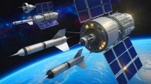 Illustration de la stratégie de défense spatiale des États-Unis sous l'administration Trump.