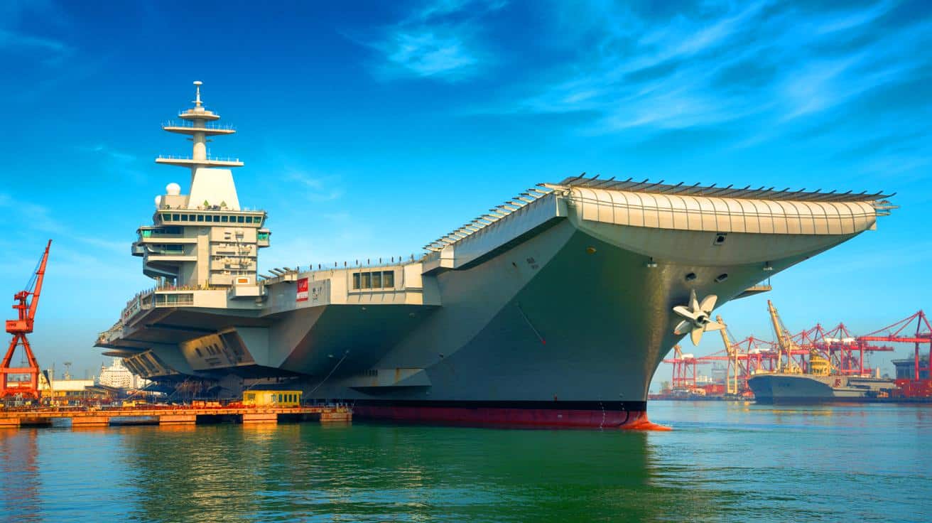 “Satellite Spies Catch China Building Mystery Warship”: Unknown Vessel With Aircraft Control Tower And Landing Strip Appears In Guangzhou Port After Record-Breaking Construction Timeline