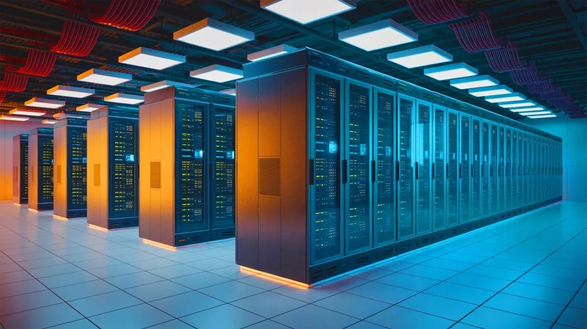 Illustration von Europas schnellstem Supercomputer „Jupiter“ und seiner Rolle in der Künstlichen Intelligenz.