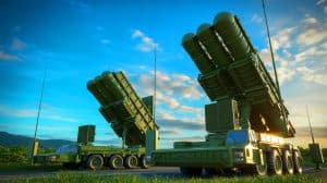 Illustration von der geplanten Luftverteidigung Taiwans mit NASAMS-Raketensystemen zur Abwehr chinesischer Bedrohungen.