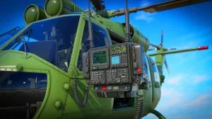 Illustration von der Integration des AN/ARC-231A MARS-Systems in US-Militärhubschrauber.