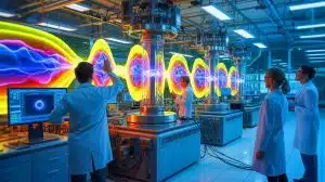 Illustration von der experimentellen Bestätigung der multiskaligen Kopplung in Plasma durch südkoreanische Forscher.