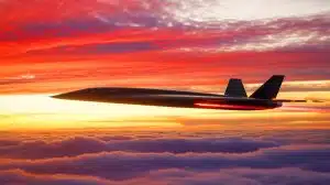Illustration de l'avion SR-72 "Son of Blackbird", potentiel successeur hypersonique du SR-71 Blackbird.