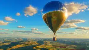 Illustration de l'incursion d'un ballon chinois à haute altitude dans l'espace aérien américain.