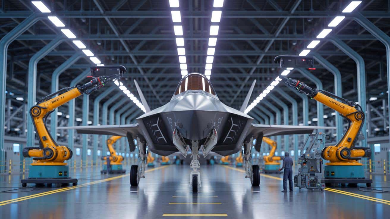 „Alle 30 Stunden ein F-35-Rumpf“: Northrop Grumman Beschleunigt Produktion Mit Hightech-Automatisierung Und Roboterlinien In Kalifornien