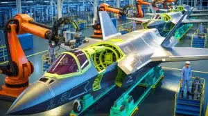 Illustration of Northrop Grumman's Advanced Manufacturing Facility Producing F-35 Center Fuselages.