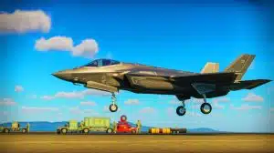 Lockheed Celebrates F-35 Delivery Success, Marking a Milestone in Aviation and Boosting Economic Growth Illustration of a Marine Corps F-35 taking off at Jose Aponte de la Torre Airport in Puerto Rico.