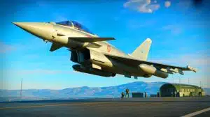 Illustration de l'investissement allemand dans les nouveaux avions de combat Eurofighter pour moderniser sa défense.