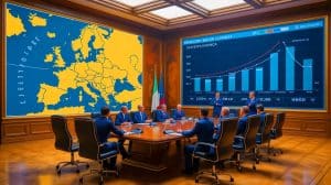 Illustration of Italy's Strategic Plan to Boost Defense Budget Using EU Accounting Rule.