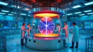 Illustration of the MIT team's method to predict plasma behavior during the rampdown phase in a tokamak reactor.