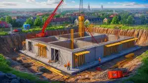 Illustration of Lithuania's Proactive Measures in Constructing Bomb Shelters Amid Rising Geopolitical Tensions.