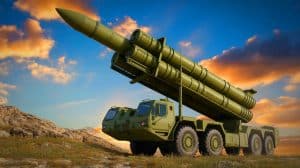 Illustration of the Dark Eagle missile system enhancing U.S. strategic defense capabilities.