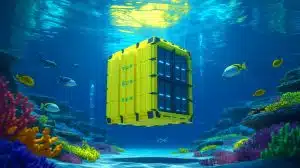 “This Could Change the Internet Forever”: This Underwater Data Center Off Shanghai Promises Huge Energy Savings (but Could Threaten the Ocean Itself) Illustration of a data center pod being installed underwater off the coast of Shanghai.