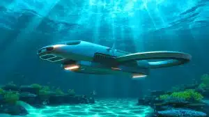 Illustration von Chinas unbemannten Unterwassersystemen und deren Einfluss auf die maritime Sicherheit.