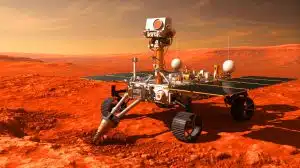 Illustration von der ExoMars Rosalind Franklin Rover-Mission auf der Suche nach Leben auf dem Mars.