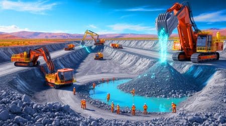 „Sie greifen jetzt nach dem weißen Gold“: Russlands Lithium-Coup in der Ukraine erschüttert Europas Energiepläne (und kostet Milliarden) Illustration von der strategischen Kontrolle über Lithium in geopolitischen Konflikten.