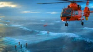 „Ein Flug verschwindet spurlos“: Bering-Air-Maschine mit zehn Menschen über Alaskas Eismeer vermisst (Suche im Schneesturm) Illustration von der Suche nach einem vermissten Bering Air Flug über Alaskas eisigen Gewässern.