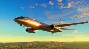 Illustration of a Royal Australian Air Force E-7A Wedgetail soaring over Southern California in April 2025.