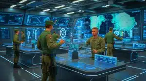KI und Autonomie: Wie neue Technologien die künftige Vernetzung und Kommunikation revolutionieren Illustration von der Bedeutung technologischer Innovationen für militärische Operationen im Indo-Pazifik-Raum.