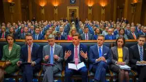 Pentagon Policy Change on Ukraine Aid Reveals New Challenges, Shifting Priorities Amid Global Tensions Illustration of Senate hearings uncovering conflicting testimonies from Pentagon officials on Ukraine aid.