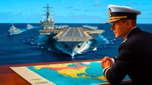 Illustration de la stratégie militaire américaine face aux menaces internationales.