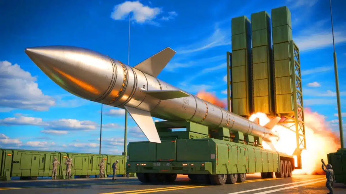 Illustration von der Entwicklung einer modularen Rakete durch die US-Luftwaffe nach dem Regierungsstillstand.