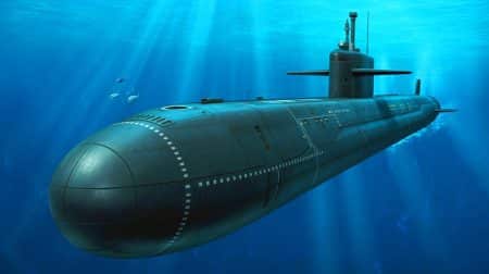 Illustration von Japans neuer Taigei-Klasse U-Boot-Technologie.