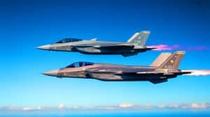 Illustration of the JAS 39 Gripen fighter jet in flight.